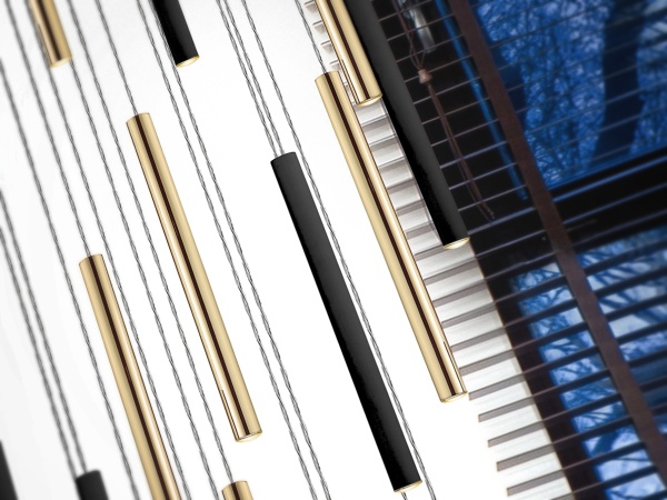 Подвесной светильник Varas 25L черно-золотой DIM от интернет-магазина IDODOM.RU