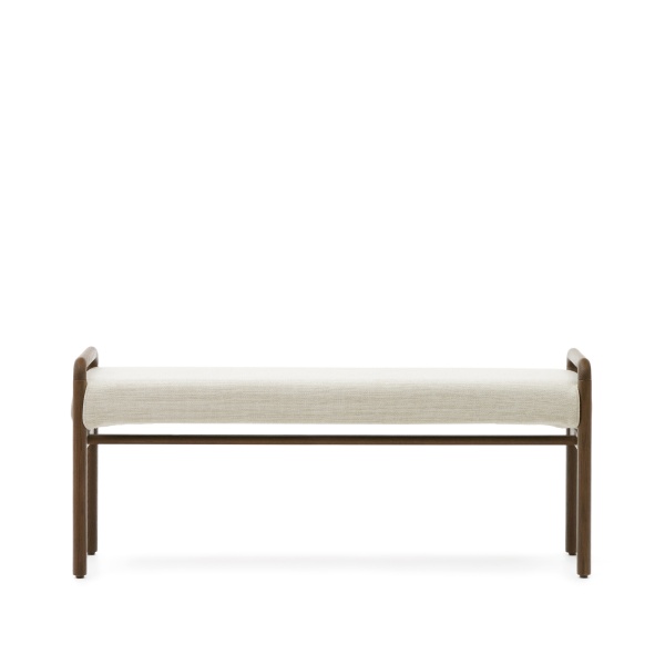 Скамейка Macaret со съемным чехлом из массива дуба с отделкой орех 120 см от интернет-магазина IDODOM.RU