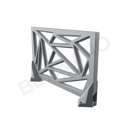 Зонирование Icelandic Fence Concrete Gray