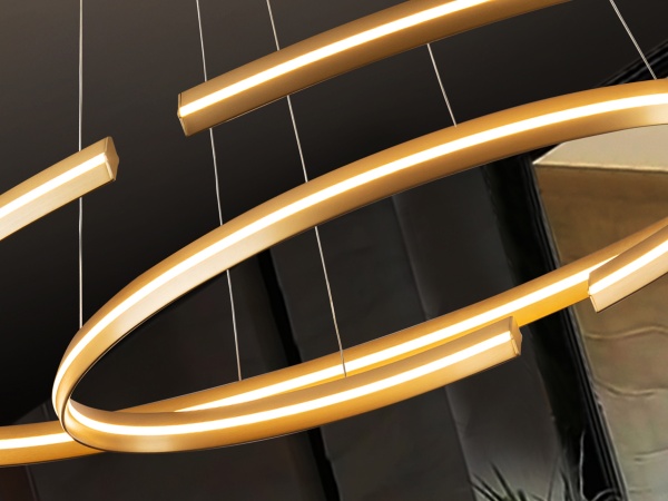 Подвесной светильник Elipse золотой большой DIM BLUETOOTH от интернет-магазина IDODOM.RU