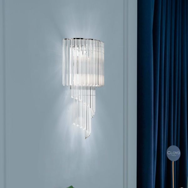 Бра Cloyd EVOLUTE-A W4 / выс. 60 см - хром (арт.20156) от интернет-магазина IDODOM.RU