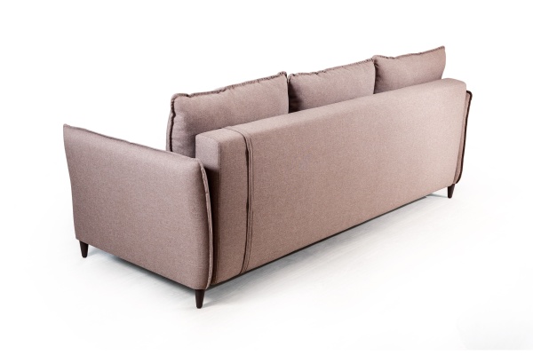 Hans диван-кровать прямой с подлокотниками рогожка серый от интернет-магазина IDODOM.RU