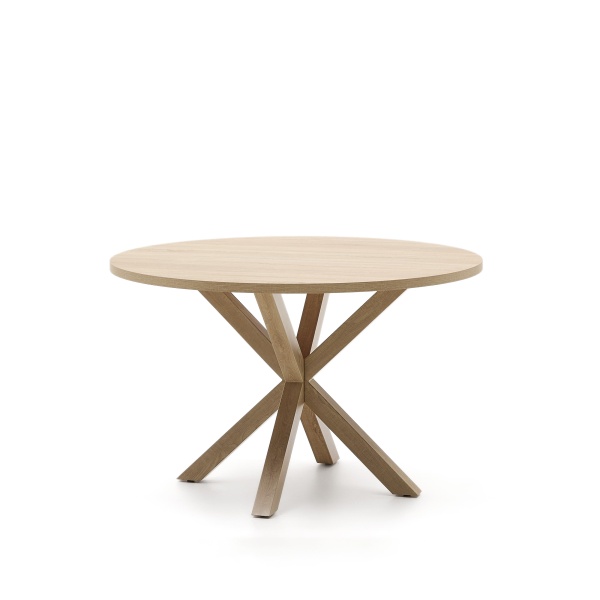 ARYA Стол с бежевой столешницей с отделкой из меламина стальными ножками с отделкой под дерево от интернет-магазина IDODOM.RU