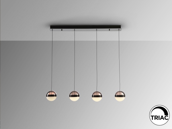 Подвесной светильник Orbes 4L черный хром от интернет-магазина IDODOM.RU