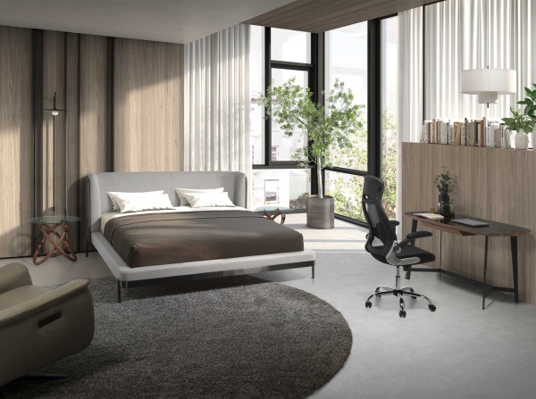 Приставной столик 2126/LT20051 из стекла и ореха от интернет-магазина IDODOM.RU