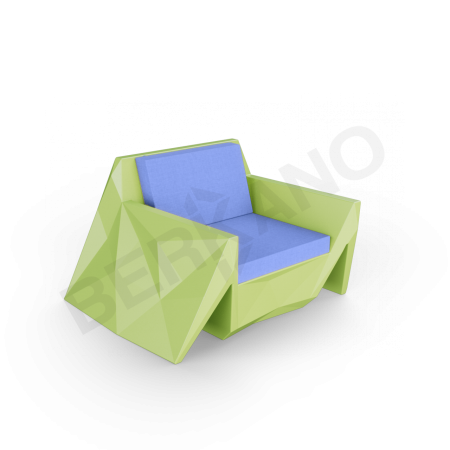 Кресло Quaro с подушками Spring Green, Navy