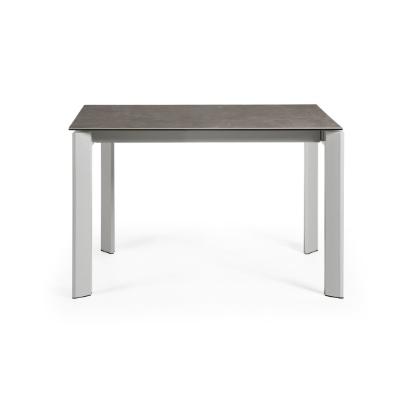 Стол Atta 120 (180) x80 серый керамика Vulcano Ash от интернет-магазина IDODOM.RU