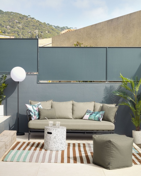 Диван Mareluz трехместный черный стальной от интернет-магазина IDODOM.RU