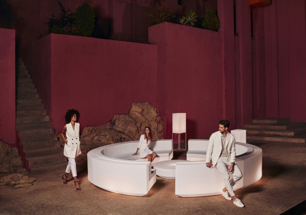 Столик Vela 80см круглый белый матовый + стеклянная столешница от интернет-магазина IDODOM.RU