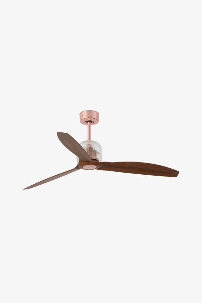 Потолочный вентилятор Deco Fan медный/деревянный от интернет-магазина IDODOM.RU