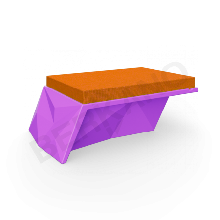 Угловой модуль Quaro с подушками Deep Violet, Orange