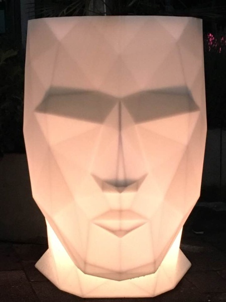 Кашпо Adan матовое светящееся LED 70x96x100 от интернет-магазина IDODOM.RU