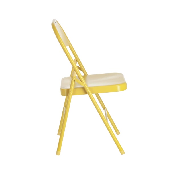 Складное кресло Aidana горчичное металлическое от интернет-магазина IDODOM.RU