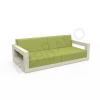 Диван Quarter lounge с подушками бежевого цвета, аксессуар зеленого цвета