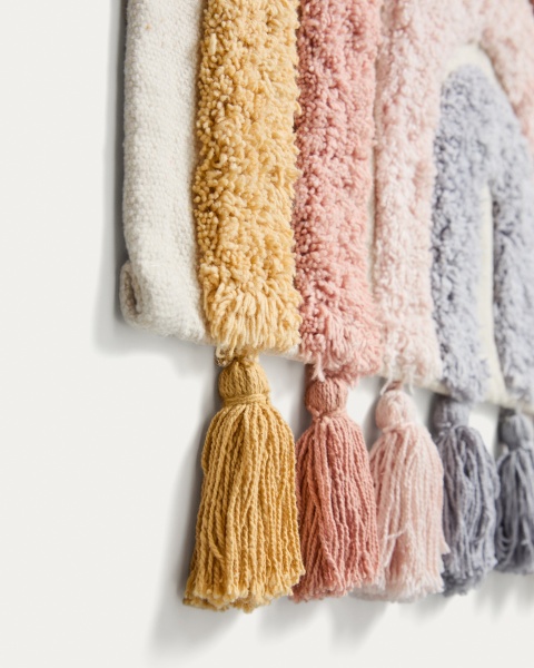 Настенный гобелен Tadea 100% хлопок разноцветная радуга 60 x 52 см от интернет-магазина IDODOM.RU