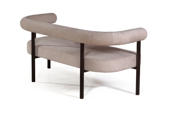 Диван Biggi, шенил Puffy beige / опоры черные от интернет-магазина IDODOM.RU