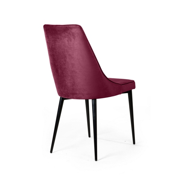 Стул Oliver, бархат красный 16/ чёрный конус от интернет-магазина IDODOM.RU