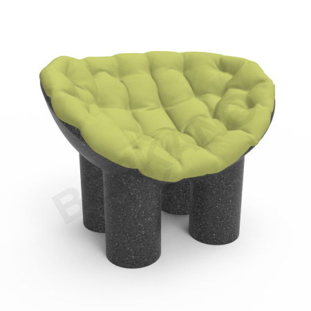 Кресло SLON Black Granite, Green