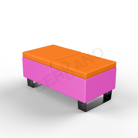 Скамейка Brick 120 Royal Purple, Orange