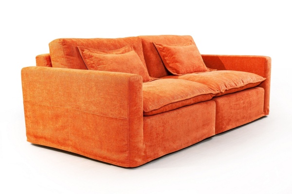 Island диван рогожка оранжевый от интернет-магазина IDODOM.RU