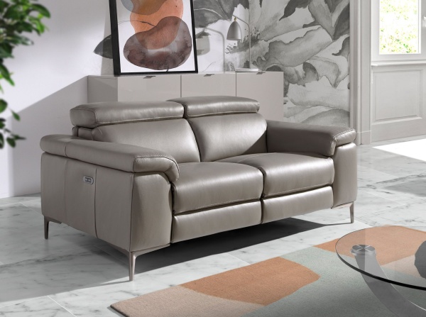 2-х местный диван 6121/5320-2P с обивкой из кожи и механизмом relax от интернет-магазина IDODOM.RU