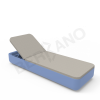Шезлонг Grace Wave Blue, Light grey