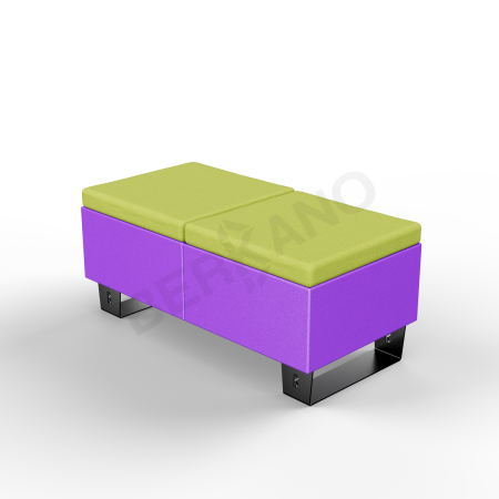 Скамейка Brick 120 Deep Violet, Green