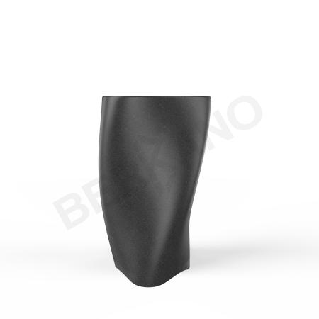 Кашпо Twist 108 Black Granite