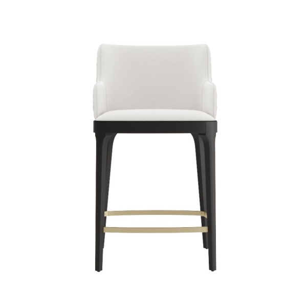 Кресло полубарное Magda, массив бук, рогожка белый от интернет-магазина IDODOM.RU