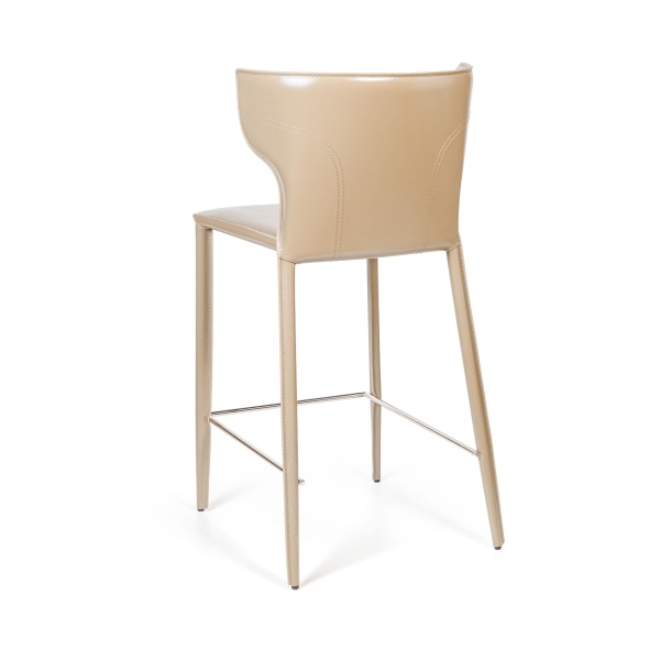 Стул полубарный Austin, кожа бежевый от интернет-магазина IDODOM.RU