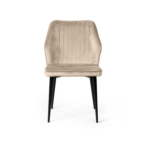 Стул Berg, бархат светло-бежевый 2 от интернет-магазина IDODOM.RU