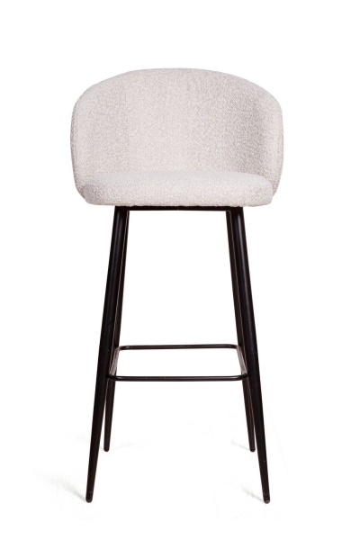 Стул полубарный Vito, букле белый / опора конус от интернет-магазина IDODOM.RU