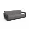 Диван Quarter lounge с подушками цвета черный гранит, аксессуар графитового цвета