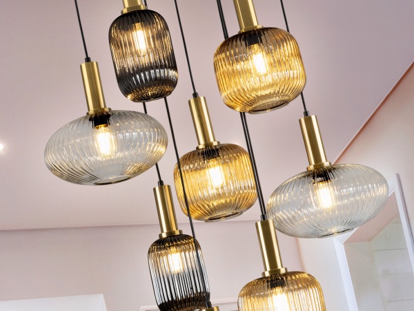 Norma Люстра 9L черный-латунный H500 от интернет-магазина IDODOM.RU