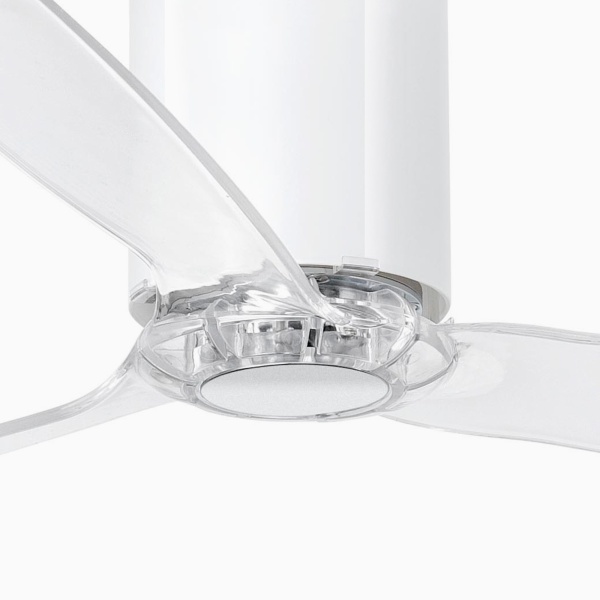 Ярко-белый / прозрачный потолочный вентилятор Mini Tube Fan от интернет-магазина IDODOM.RU