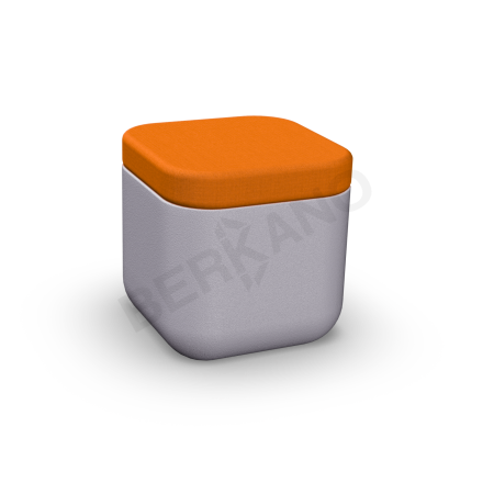 Пуф Grace Concrete Gray, Orange