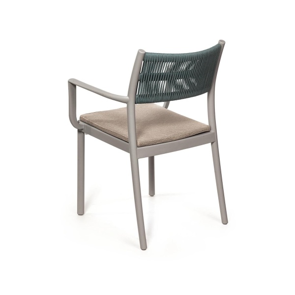 Стул Lars, пластик серый, с подушкой от интернет-магазина IDODOM.RU