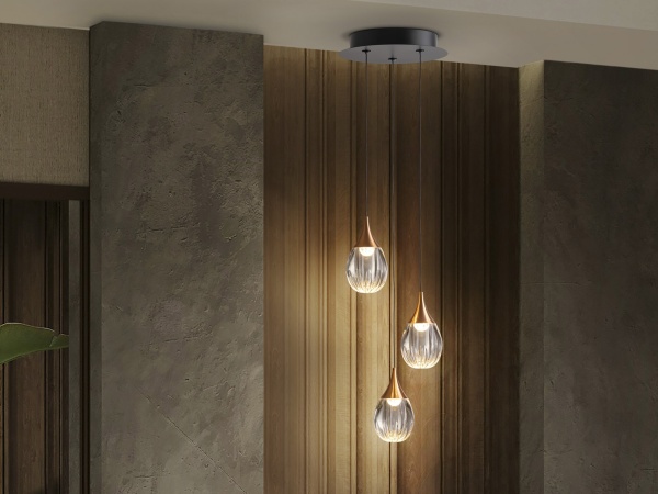 Corina Люстра 1L черно-медный от интернет-магазина IDODOM.RU