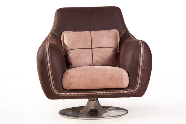 Napoli (Неаполь) кресло на хромированной опоре, замша от интернет-магазина IDODOM.RU