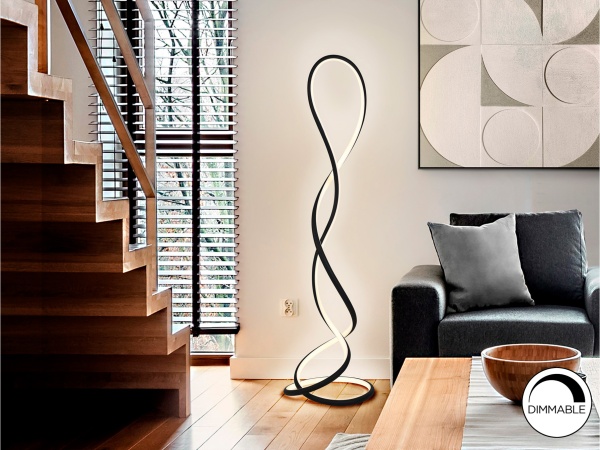 Evania Торшер черный матовый от интернет-магазина IDODOM.RU