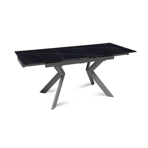 Стол раскладной Bridge (120+30+30), керамика матовая Black Gold от интернет-магазина IDODOM.RU