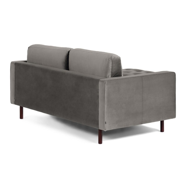 BOGART Диван 2-местный серый бархат с пуфом 182 cm от интернет-магазина IDODOM.RU