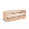 Диван Grace с подушками терракотового цвета, аксессуар молочного цвета