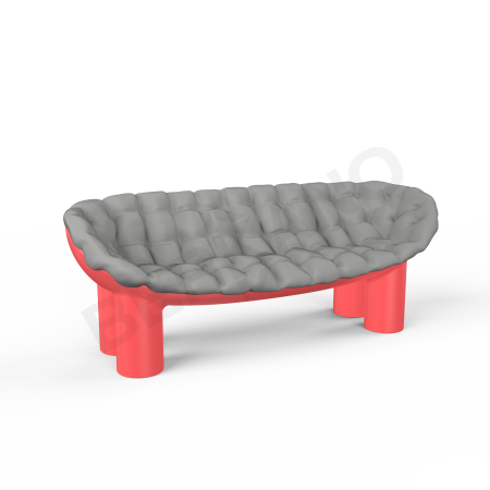 Диван SLON Chili Red, Gray