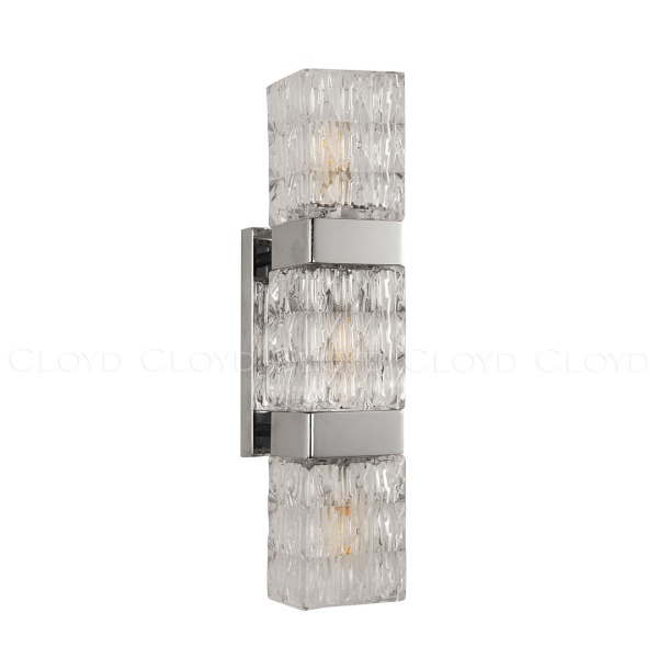 Бра Cloyd CORUND-A W3 / выс. 42 см - хром (арт.20273) от интернет-магазина IDODOM.RU