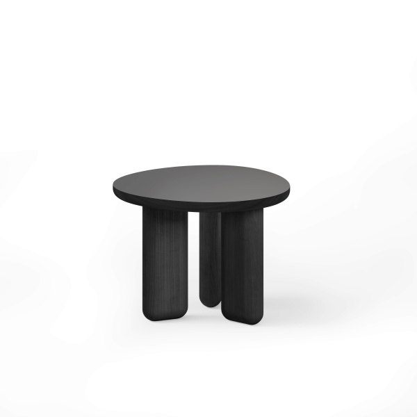 Журнальный столик Momo D600 массив / пластик fenix темно-серый от интернет-магазина IDODOM.RU