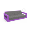 Диван Quarter lounge с подушками сиреневого цвета, аксессуар графитового цвета