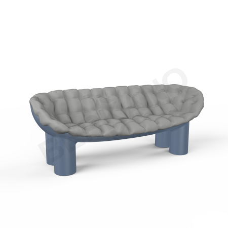 Диван SLON Wave Blue, Gray