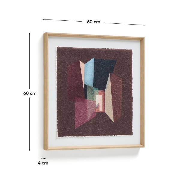 Многоцветная картина Veluni из переработанной бумаги 60 x 60 см от интернет-магазина IDODOM.RU