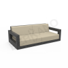Диван Quarter lounge с подушками цвета черный гранит, аксессуар бежевого цвета